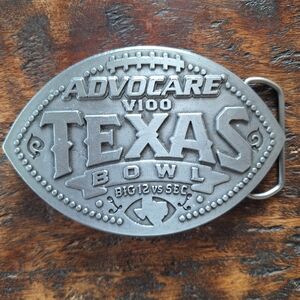 AdvoCare V100 2014 Texas Bowl Belt Buckle TX Longhorns
